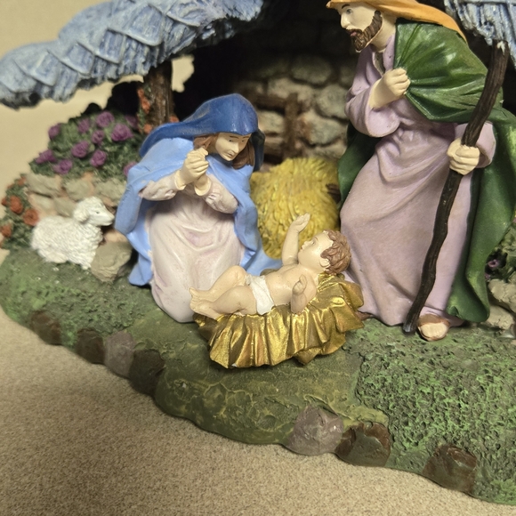 Thomas Kinkade Nativity Scene 2004 Teleflora Christmas Nativity Design - Picture 6 of 11